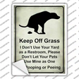 Keep Off Grass Novelty Rectangle Sticker Decal