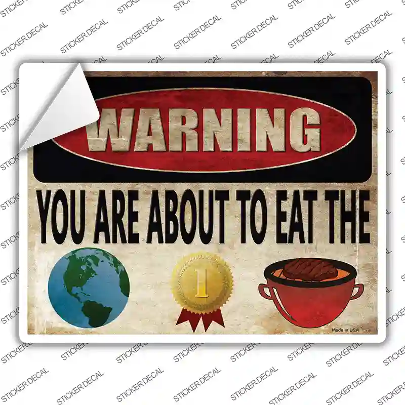 The Worlds Best Griller Emojis Novelty Rectangle Sticker Decal