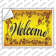 Welcome Grape Vines Novelty Rectangle Sticker Decal