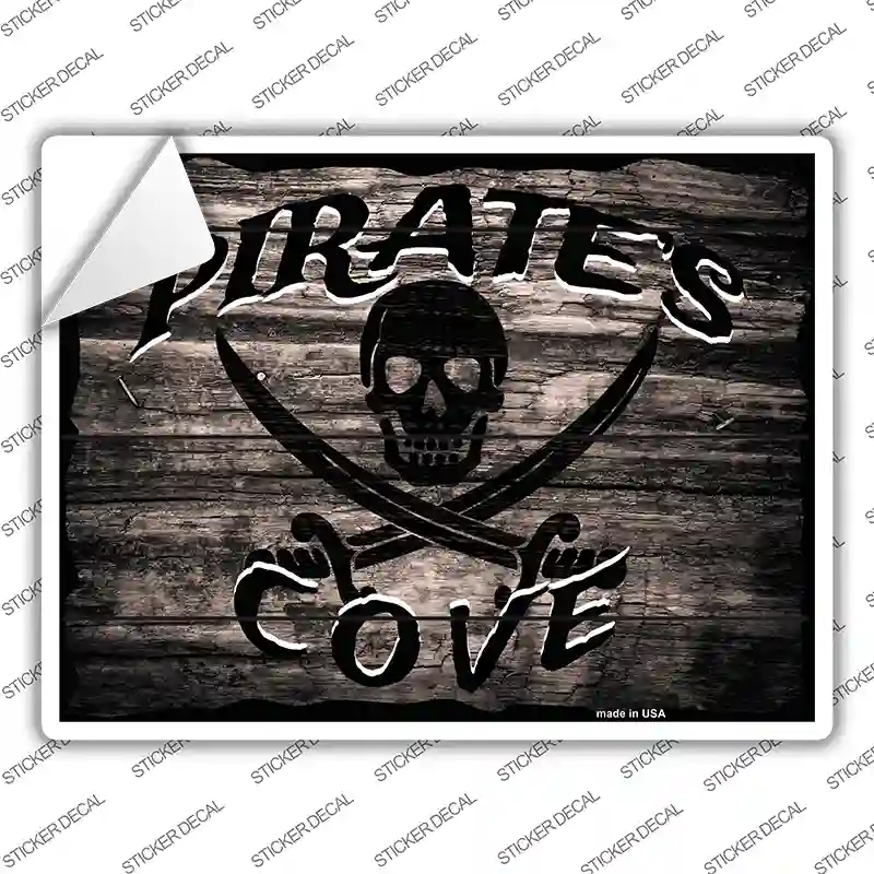 Pirates Cove Novelty Rectangle Sticker Decal