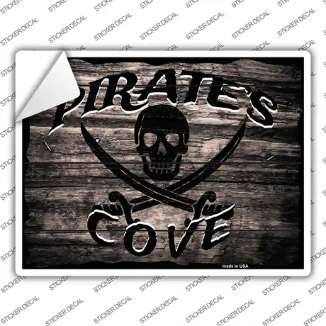 Pirates Cove Novelty Rectangle Sticker Decal