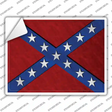 Solid Confederate Flag Novelty Rectangle Sticker Decal