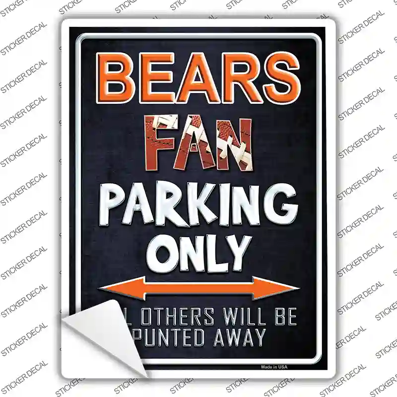 Bears Novelty Rectangle Sticker Decal