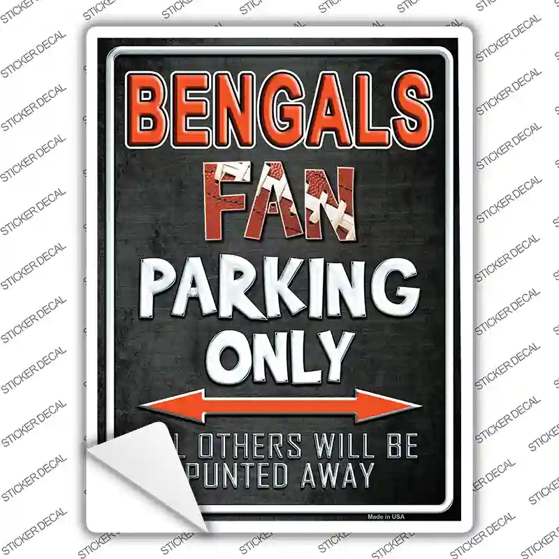 Bengals Novelty Rectangle Sticker Decal