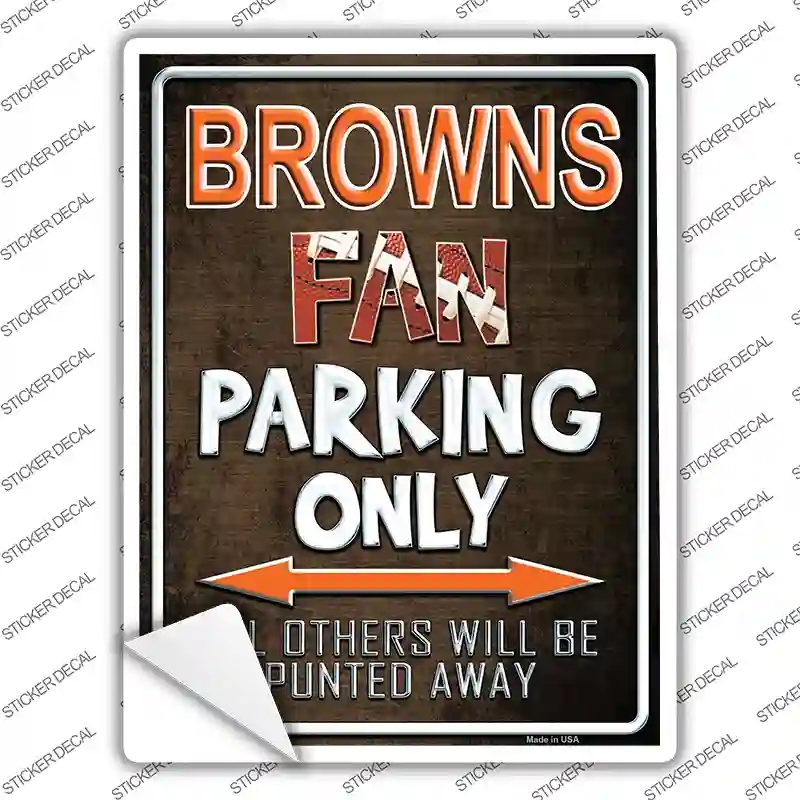 Browns Novelty Rectangle Sticker Decal