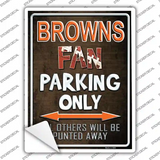 Browns Novelty Rectangle Sticker Decal