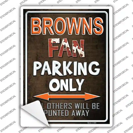 Browns Novelty Rectangle Sticker Decal
