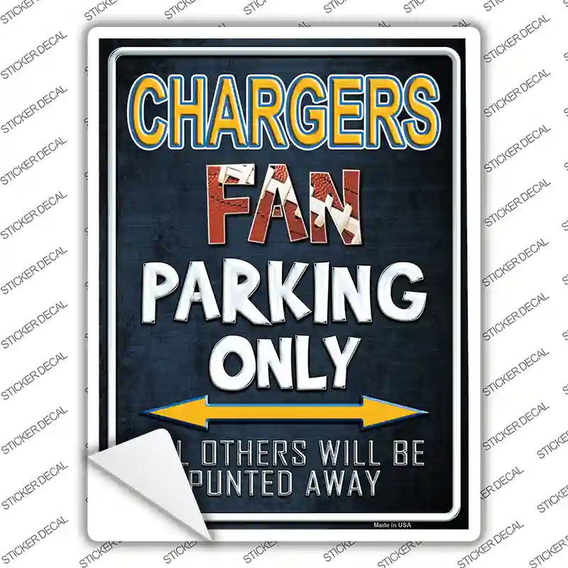 Chargers Novelty Rectangle Sticker Decal