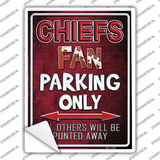 Chiefs Novelty Rectangle Sticker Decal