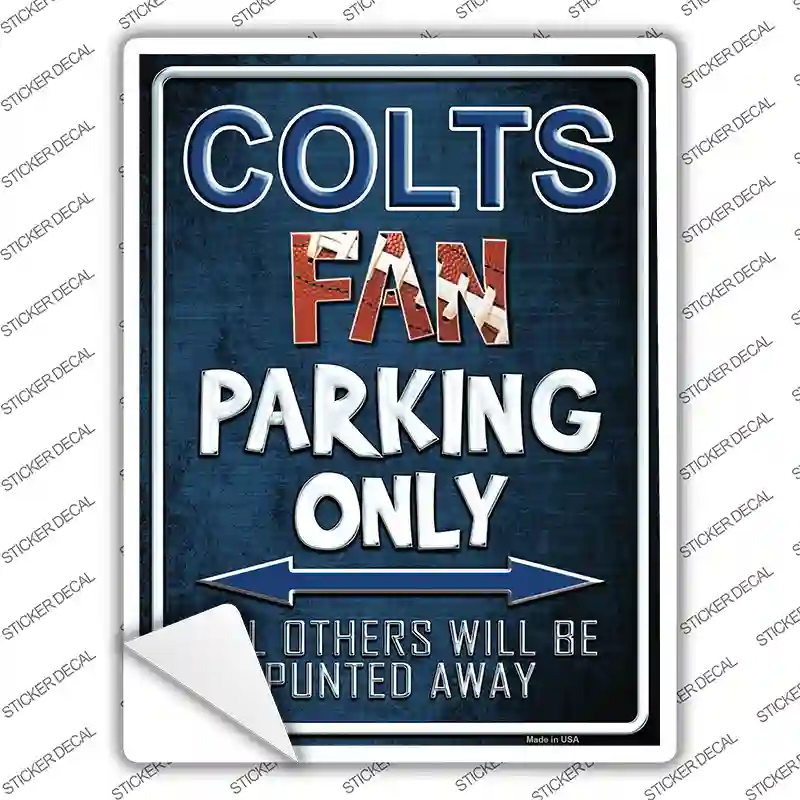 Colts Novelty Rectangle Sticker Decal
