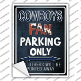 Cowboys Novelty Rectangle Sticker Decal
