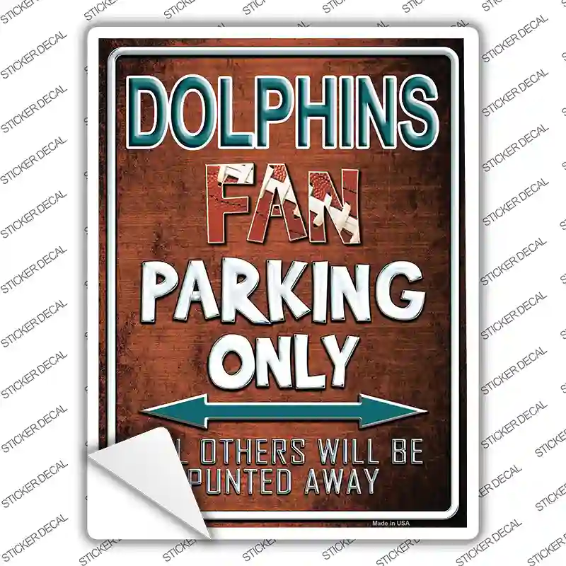 Dolphins Novelty Rectangle Sticker Decal