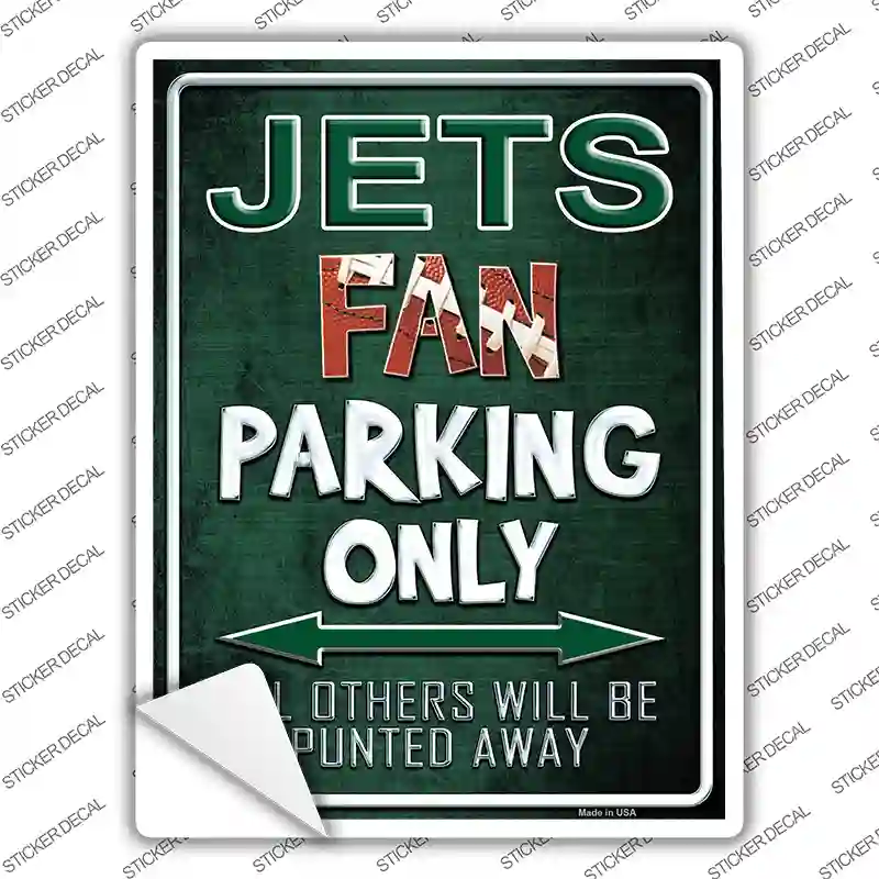 Jets Novelty Rectangle Sticker Decal