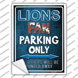 Lions Novelty Rectangle Sticker Decal