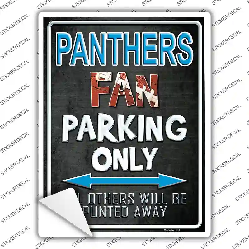 Panthers Novelty Rectangle Sticker Decal