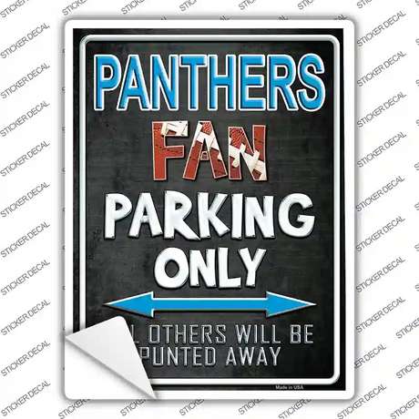 Panthers Novelty Rectangle Sticker Decal