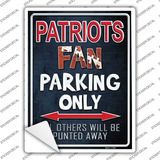 Patriots Novelty Rectangle Sticker Decal