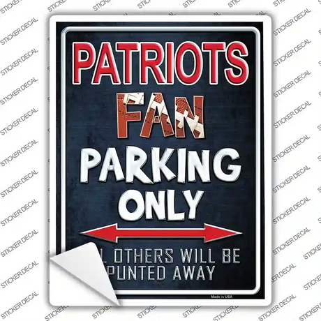 Patriots Novelty Rectangle Sticker Decal