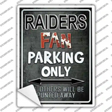 Raiders Novelty Rectangle Sticker Decal