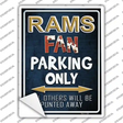 Rams Novelty Rectangle Sticker Decal