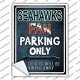 Seahawks Novelty Rectangle Sticker Decal