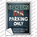 Seahawks Novelty Rectangle Sticker Decal