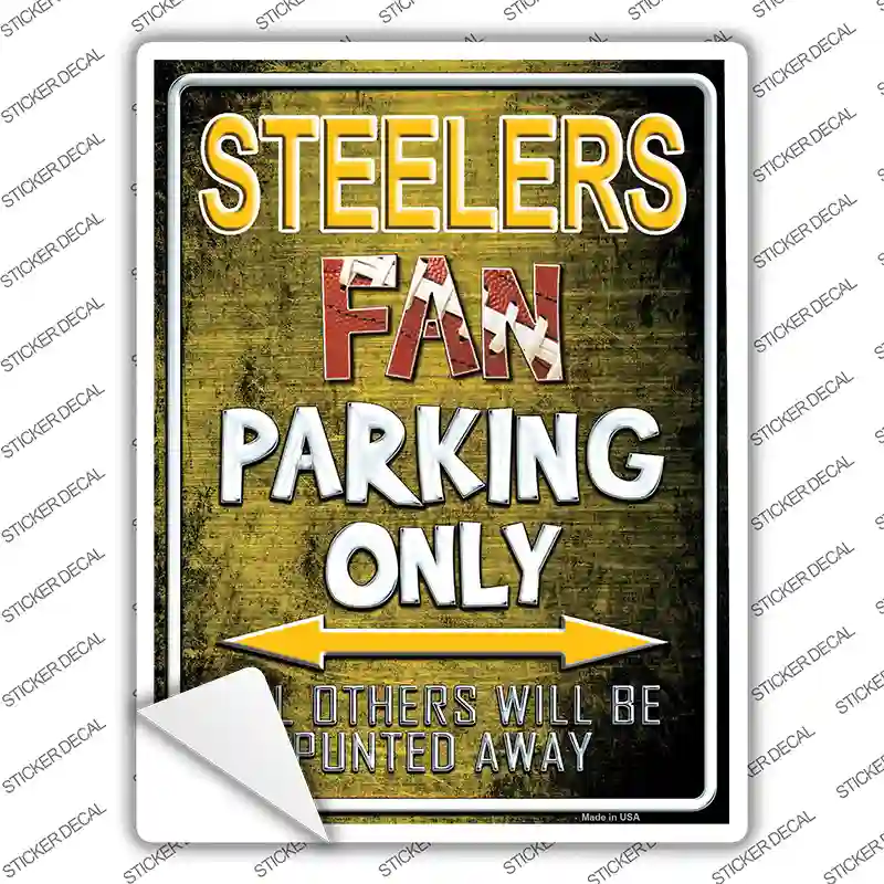 Steelers Novelty Rectangle Sticker Decal