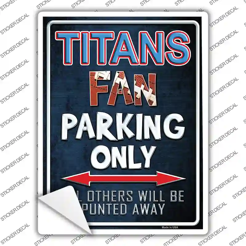 Titans Novelty Rectangle Sticker Decal