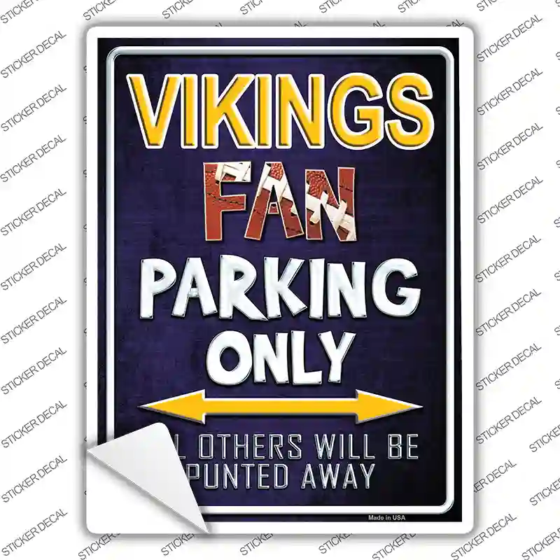 Vikings Novelty Rectangle Sticker Decal