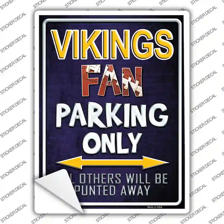Vikings Novelty Rectangle Sticker Decal