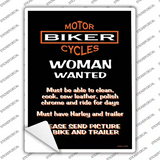 Woman Wanted Novelty Rectangle Sticker Decal