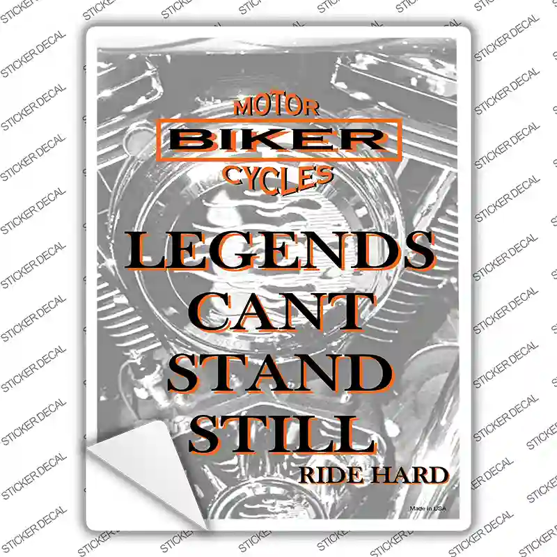 Legends Novelty Rectangle Sticker Decal