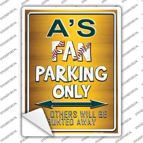 Athletics Novelty Rectangle Sticker Decal