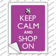 Keep Calm And Shop On Novelty Rectangle Sticker Decal
