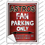 Astros Novelty Rectangle Sticker Decal