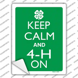 Keep Calm And 4-H On Novelty Rectangle Sticker Decal