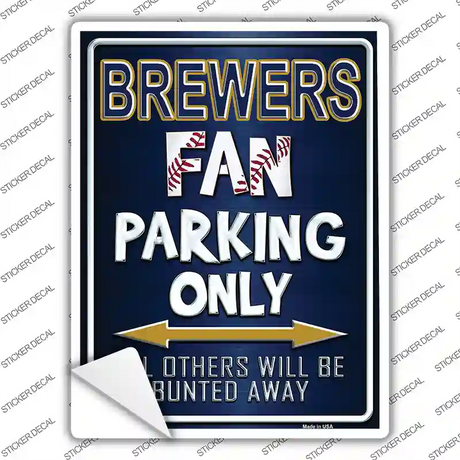 Brewers Novelty Rectangle Sticker Decal