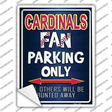 Cardinals Red Novelty Rectangle Sticker Decal