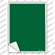 Solid Green Novelty Rectangle Sticker Decal
