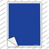 Solid Blue Novelty Rectangle Sticker Decal