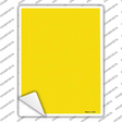 Solid Yellow Novelty Rectangle Sticker Decal
