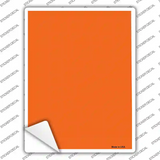 Solid Orange Novelty Rectangle Sticker Decal