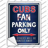 Cubs Novelty Rectangle Sticker Decal