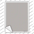 Solid Grey Novelty Rectangle Sticker Decal