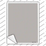 Solid Grey Novelty Rectangle Sticker Decal