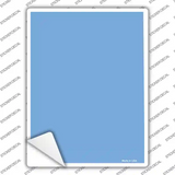 Solid Light Blue Novelty Rectangle Sticker Decal