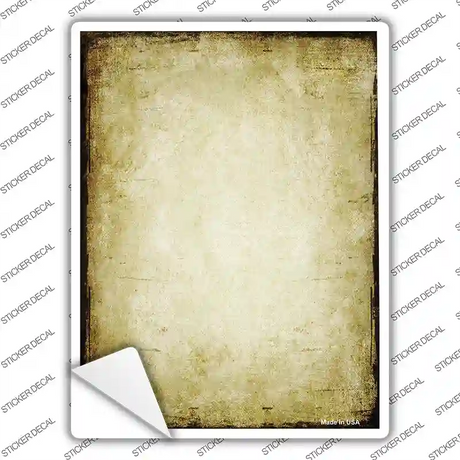 Distressed Brown Novelty Rectangle Sticker Decal