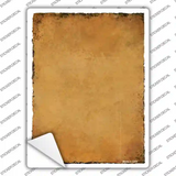 Orange Torn Edge Novelty Rectangle Sticker Decal
