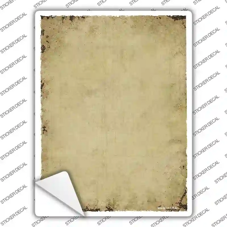 Cream Torn Edge Novelty Rectangle Sticker Decal