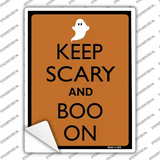 Keep Calm And Boo On Novelty Rectangle Sticker Decal